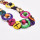 N-8368 Fashion Coloful Acrylic Carved Button Shape Cotton Rope Waist Belly Chain for Girls Women