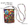 N-8367 Ethnic Women Acryli Bags Colorful Flower Statement Jewelry Bags