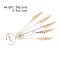 B-1338 Gold Silver Indian Dance Fingertip Metal Hollow Long Chain Pull Finger Bracelet