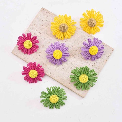 E-6748 Fashion Bohemian Lafite grass Flower Pattern Women Earrings Stud Fresh Fairy Earring Jewelry