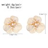 E-6747 Alloy Hollow Women Earrings Baroque Elegant Flower Stud Earrings
