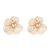 E-6747 Alloy Hollow Women Earrings Baroque Elegant Flower Stud Earrings