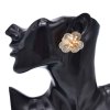 E-6747 Alloy Hollow Women Earrings Baroque Elegant Flower Stud Earrings