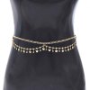 N-8374 Butterfly Pendant Women Body Jewelry Simple Alloy Statement Wasit Chains