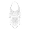N-8373 New Ethnic Style Miao Silver Multi layered Pendant Necklace