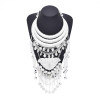 N-8373 New Ethnic Style Miao Silver Multi layered Pendant Necklace