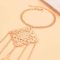 B-1340 Gold Silver Indian Dance Fingertip Metal Hollow Long Chain Pull Finger Bracelet