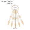 B-1347 Gold/Silver Ethnic Indian Alloy Skeleton Dance Fingertip Metal Hollow Long Chain Pull Finger Bracelet