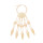 B-1347 Gold/Silver Ethnic Indian Alloy Skeleton Dance Fingertip Metal Hollow Long Chain Pull Finger Bracelet