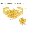 B-1344 B-1345 New Bohemia style gold hollow flower ring bracelet set