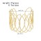B-1346 Simple Gold Geometric Open Bracelet Fashion Punk Arm Bracelet Jewelry