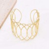 B-1346 Simple Gold Geometric Open Bracelet Fashion Punk Arm Bracelet Jewelry