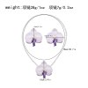 N-8382 E-6756 Flower Women Rope Jewelry Sets Pendant Charms Necklace+Stud Earrrings 2 PC Jewelry Sets
