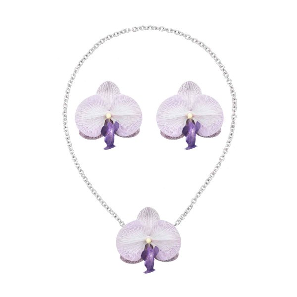 N-8382 E-6756 Flower Women Rope Jewelry Sets Pendant Charms Necklace+Stud Earrrings 2 PC Jewelry Sets