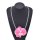 N-8382 E-6756 Flower Women Rope Jewelry Sets Pendant Charms Necklace+Stud Earrrings 2 PC Jewelry Sets