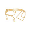 B-1348 Golden/Silver Alloy Fashion Irregular Simple Bracelet Jewelry Gift for Girls Women
