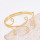 B-1348 Golden/Silver Alloy Fashion Irregular Simple Bracelet Jewelry Gift for Girls Women