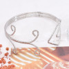 B-1348 Golden/Silver Alloy Fashion Irregular Simple Bracelet Jewelry Gift for Girls Women