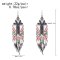 E-6758 Beads Women Drop Earrings Acrylic Bohemian Ethnic Long Tassel Statement Earrings