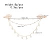 P-0546  Pearl Crystal Chain Hair Accessory Hair Clip Foreign Bride Wedding Jewelry