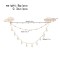 P-0546  Pearl Crystal Chain Hair Accessory Hair Clip Foreign Bride Wedding Jewelry