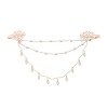 P-0546  Pearl Crystal Chain Hair Accessory Hair Clip Foreign Bride Wedding Jewelry