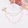 P-0546  Pearl Crystal Chain Hair Accessory Hair Clip Foreign Bride Wedding Jewelry
