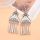 E-6760 Vintage Bohemian Silver Color Women Long Tassel Dangle Earrings