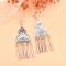 E-6760 Vintage Bohemian Silver Color Women Long Tassel Dangle Earrings