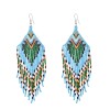 E-6763 Bohemian Ethnic Multicolor Rice Beads Drop Dangle Earrings Jewelry Gifts for Girls Women