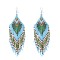 E-6763 Bohemian Ethnic Multicolor Rice Beads Drop Dangle Earrings Jewelry Gifts for Girls Women