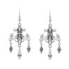 E-6762 Vintage Alloy Women Earrings Ethnic Pendant Tassel Charms Drop Earrings