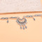 F-1192 Retro Silver Tassel Headpiece Necklace Dual Use