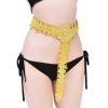 N-8387 Fashion Full Crystal Flower Pattern Waist Belly Chains for Women Dance Party Jewelry Accessories