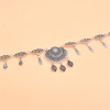 F-1193 Ethnic Vintage Silver Alloy Water Drop Pendant Tassel Hairdress Jewelry Gifts for Girls Women