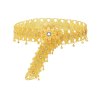 N-8388 Arab Ethnic Women Waist Chains Rhinestones Golden Carved Party Dance Body Jewelry