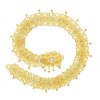 N-8388 Arab Ethnic Women Waist Chains Rhinestones Golden Carved Party Dance Body Jewelry