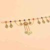 N-8389 Ethnic Vintage Golden Alloy Coin Tassel Women Waist Belly Chains Jewelry Accessories