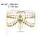 N-8393 Vintage Gold Silver Coin Long Chain Tassel Waist Chain Gypsy Ethnic Body Jewelry