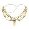 N-8393 Vintage Gold Silver Coin Long Chain Tassel Waist Chain Gypsy Ethnic Body Jewelry