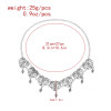F-1194 Bohemian ethnic retro silver tassel headwear jewelry gift