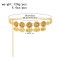N-8392 Champagne Crystal Flower Gold Coin Waist Chain Fashion National Body Jewelry
