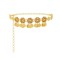 N-8392 Champagne Crystal Flower Gold Coin Waist Chain Fashion National Body Jewelry