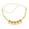 N-8392 Champagne Crystal Flower Gold Coin Waist Chain Fashion National Body Jewelry