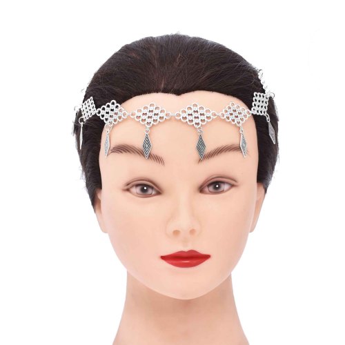 F-1199 Long Tassel Women Hair Jewelry Vintage Ethnic Statement Chains Headwear