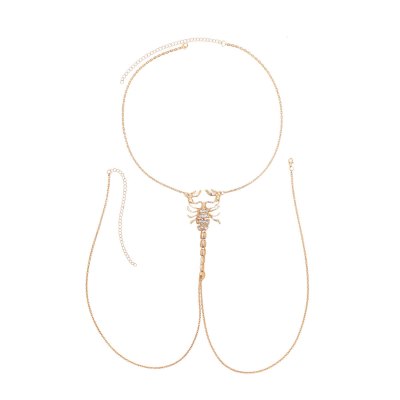 N-8395 Scorpion Women Bust Chains Alloy Punk Club Sexy Body Jewelry