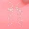 E-6765 Fairy Bohemian Silver Long Tassel Crystal Earrings Jewelry Accessories