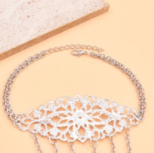 B-1351 Golden/Silver Alloy Hollow Out Bracelet Armlet Jewelry Gift for Girls Women