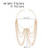 B-1352 Multi layer tassel alloy arm bracelet