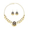 E-6766 N-8398 Classic Indian Ethnic Style Bell Tassel Earring Necklace Set for Women